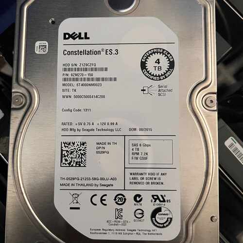 戴尔ST4000NM0023 0529FG，3.5寸 4TB议价