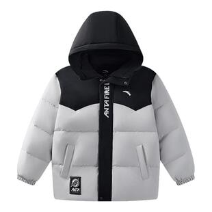 星火篮球系列安踏儿童男大童羽绒服2026冬款新保暖中大童防水外套