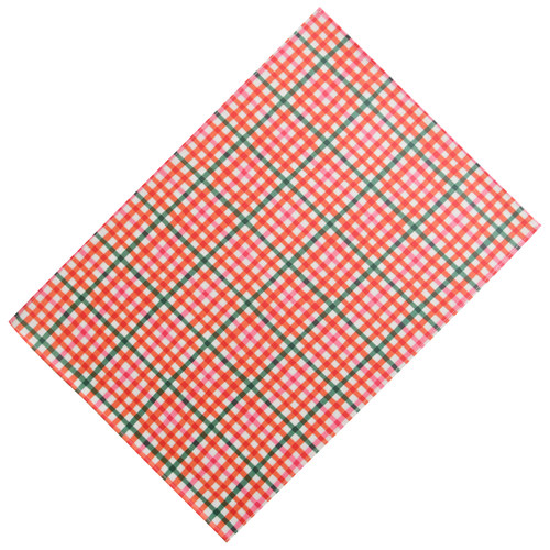 餐垫PVC防水防油隔热餐盘垫格纹布艺易清洁家用防烫桌垫餐盘垫