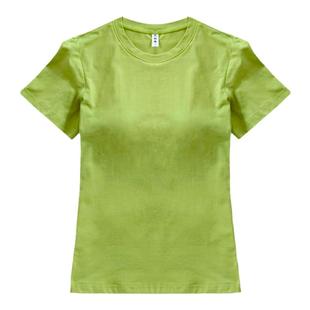 短袖女带胸垫T恤罩杯一体2022新款性感小圆领内搭女人味修身上衣