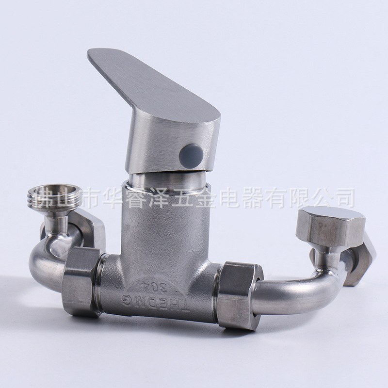 全钢304混水阀明装混水阀 电热水器淋浴混水阀 冷热混合水龙头