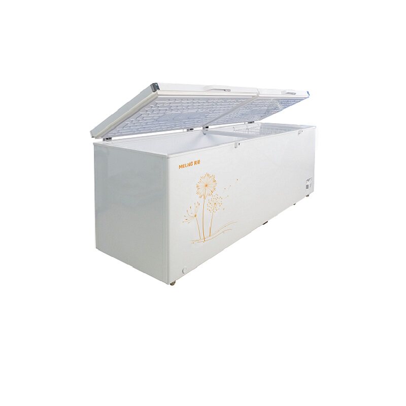 美菱一级节能单温家商用卧式冰柜超低温全速冷冻雪柜