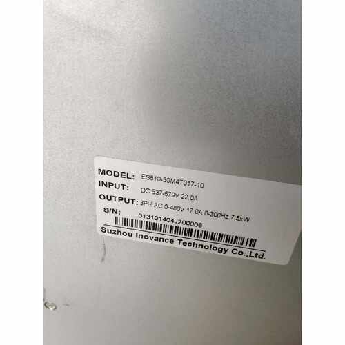 议价汇川伺服驱动器ES810-50M4T017-10