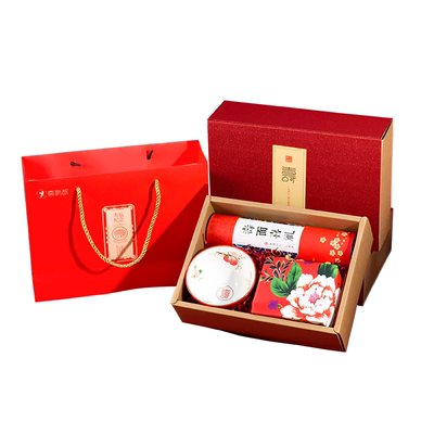 两只喜鹊寿宴回礼礼盒过大寿酒宴