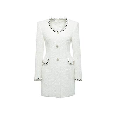 法式简约月光曲连衣裙