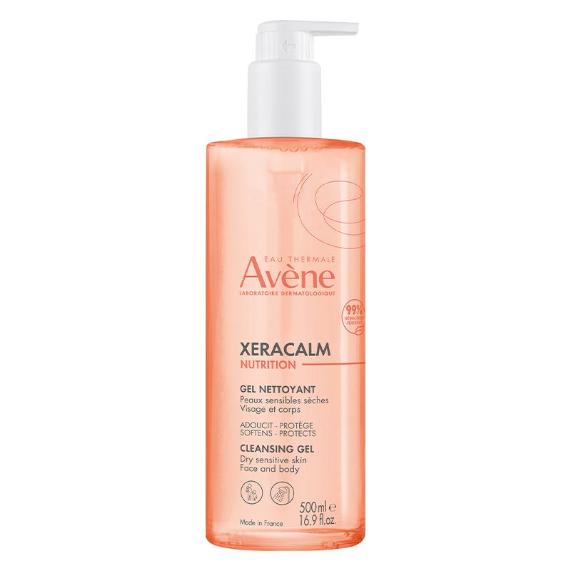 Avene/雅漾三重保湿宝宝成人用沐浴露香氛泡沫舒缓干痒清洁500ml