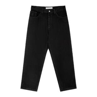 POLAR 25SS 瑞典滑板四色93!刺绣日常宽松直筒原色水洗牛仔裤长裤