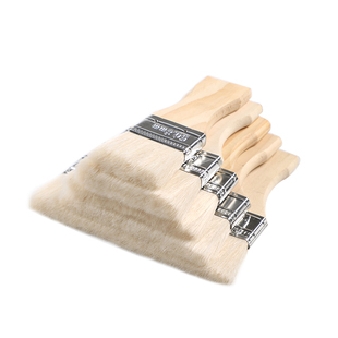 短柄羊毛刷木质手柄优质工字羊毛刷油漆刷涂料刷不掉毛456寸包邮