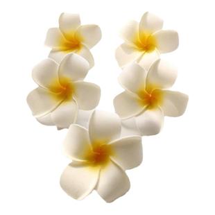 鸡蛋花头饰仿真花DIY发夹发卡女士头花沙滩发饰花朵批 發花夹子