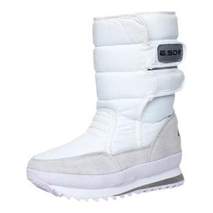 保暖防滑防水厚底短靴雪地靴高筒靴雪地鞋中筒靴时尚情侣款靴子女