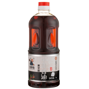 张学堂纯黑芝麻香油小磨芝麻香油始末香油纯芝麻1L