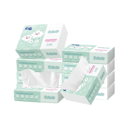茵茵婴儿乳霜纸100抽/包云柔巾