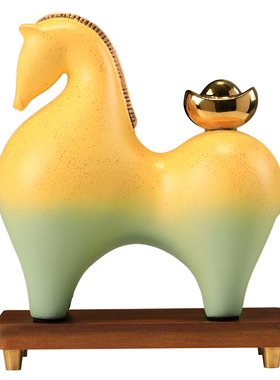 【马到成功】平安顺遂马梨摆件