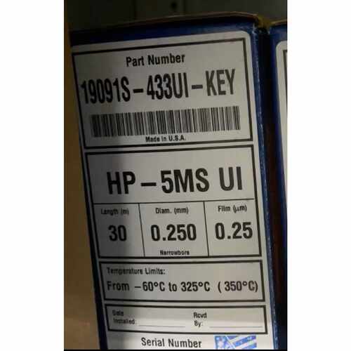 议价19091S-433UI-KEY安捷伦HP-5ms气相色谱柱30m0.25 mm0.25μm