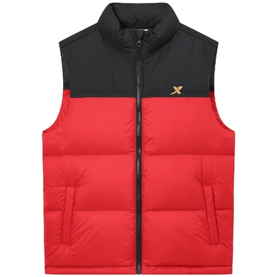 特步童装秋冬新款儿童外套男童保暖羽绒马甲中大童防寒服外穿冬装