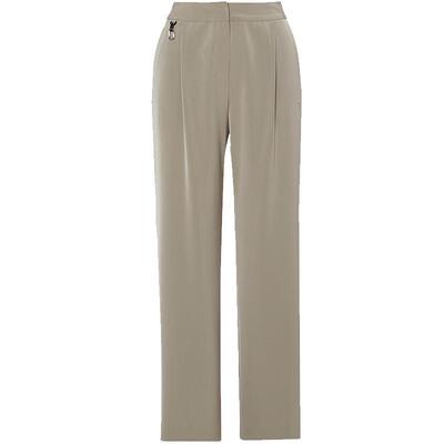 [朗姿奥莱]俪雅/LANCY商场同款春新中高腰直筒裤子女士通勤裤专柜