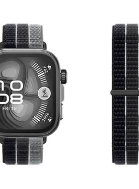 适用华为fit4手表带悦动三环专用FIT4pro手环尼龙回环华为watch fit3表带男智能手表fit4pro新款女士运动透气