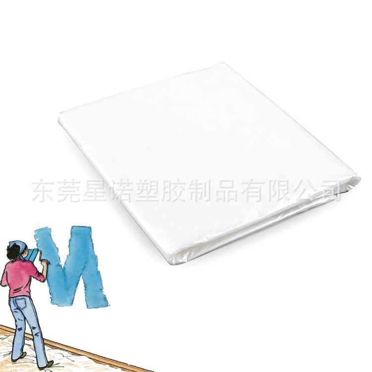 装修喷漆保护膜透明PE塑料刮薄膜防尘防水防基材