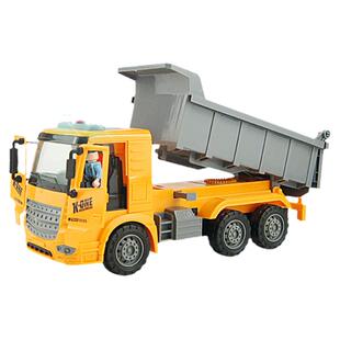儿童惯性翻斗工程车起重吊车挖掘车水泥搅拌车大号混凝土罐车玩具