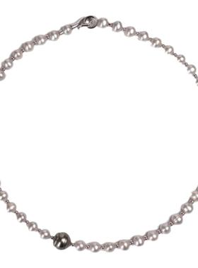 WY男女情侣款海水大溪地珍珠拼淡水灰珍珠简约时尚轻奢项链