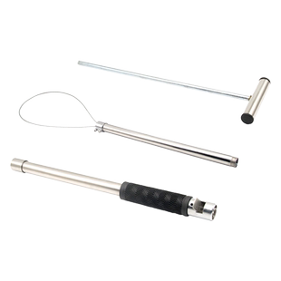 加长套猪器钢丝绳猪用保定器抓猪套索套猪嘴神器不锈钢长杆抓猪器