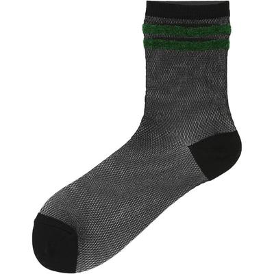 Tabio条纹网眼玻璃丝袜女透气