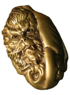 黄铜创意悟空猴头手把件