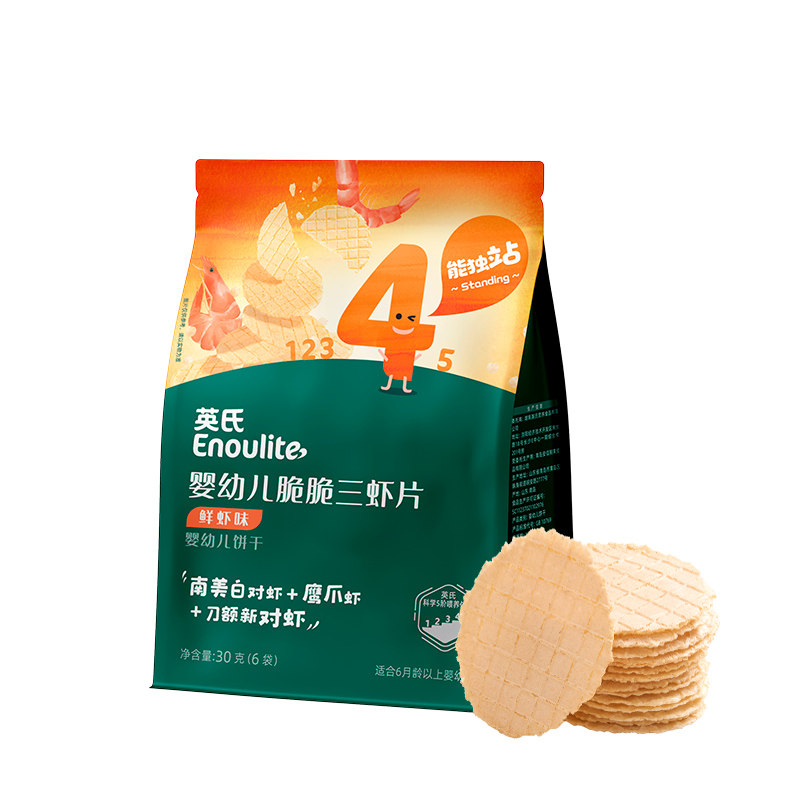 英氏婴幼儿脆脆三虾片非油炸
