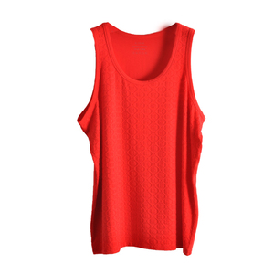 本命年福字男士纯棉背心弹力大红色圆领跨栏吊带刺绣婚庆结婚背心