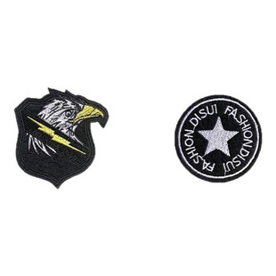 适配波司登logo标志补丁贴补羽绒服破洞无痕修复刺绣布贴高级感E