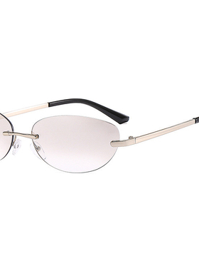 复古金属凹造型街拍墨镜