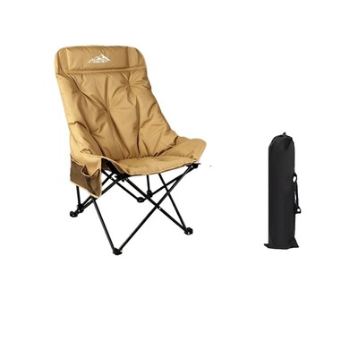 杰思曼室外可用月亮椅子加棉款户外折叠椅子户外沙滩休闲椅