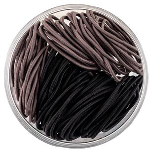 简约细发圈高弹力耐用头绳扎头发橡皮筋女扎头黑色发绳无痕小皮套