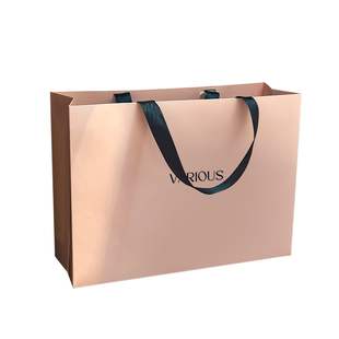 女装服装店手提袋纸袋粉色礼品袋购物袋高级感礼盒衣服包装袋定制
