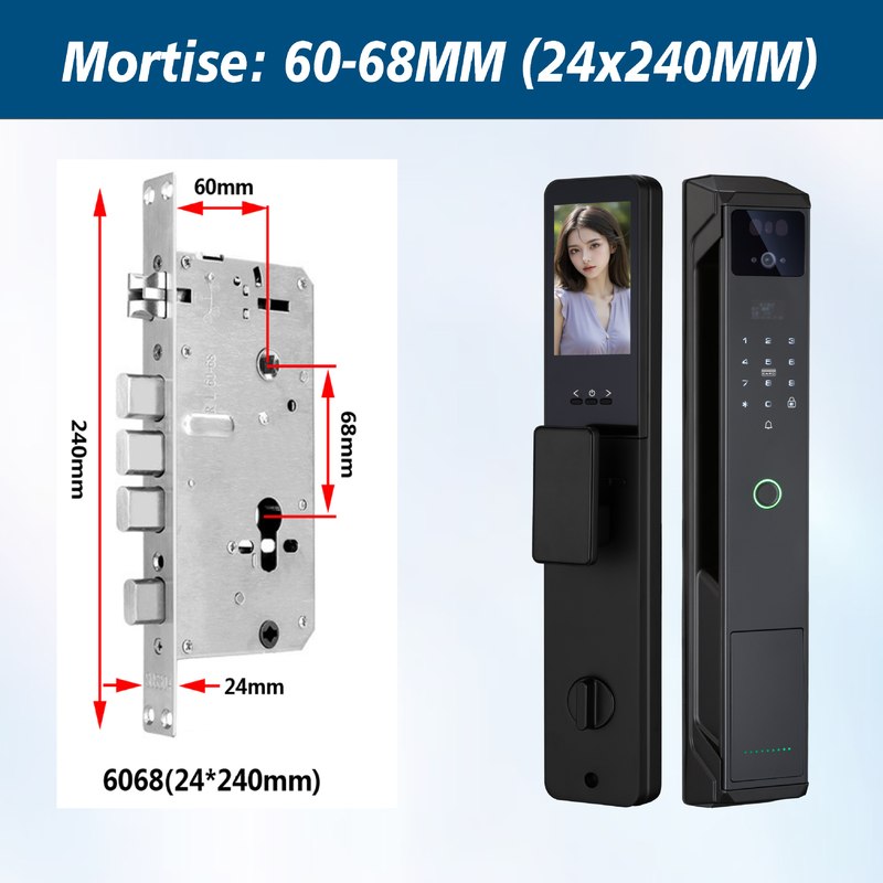 3d人脸电子密码智能锁防水c级锁芯掌纹smart life涂鸦木门指纹锁