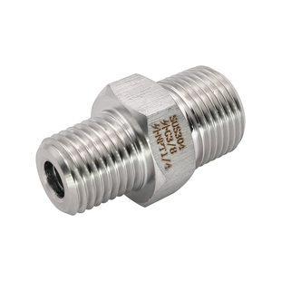 美制 外丝NPT1/4 转 外丝BSP G3/8 异径 加厚 不锈钢螺纹转换接头