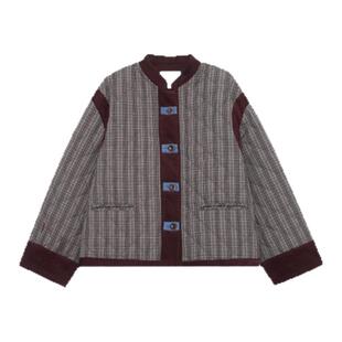 木岸muan蒙德里安棉服高级百搭定制100棉外套女D-DG3-6841