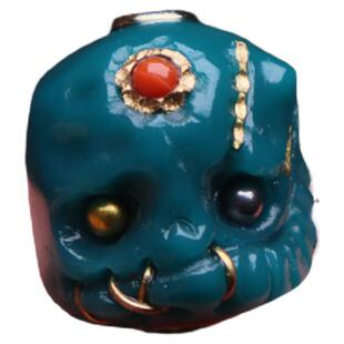 雪巴琉璃果冻料阿呆一念之间腰珠隔珠镶嵌菩提手串长串108diy配饰