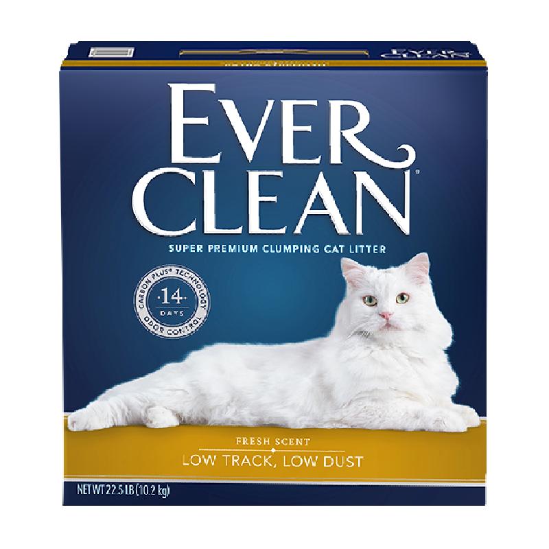 EverClean铂钻进口金标膨润土10.2kg活性炭除臭无尘22.5磅矿砂