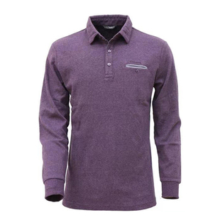 2026新款秋冬polo衫男款纯棉长袖男中年人爸爸翻领T恤休闲打底衫