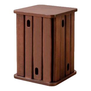 实木组合凳家用可叠放餐桌凳子加厚方凳叠叠凳四合一茶几凳备用凳