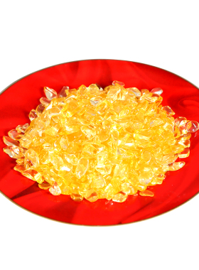 花盆人造水晶石财神金米