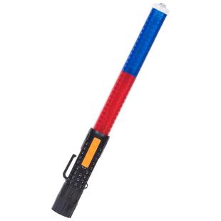 充电式应急闪光棒带口哨交通指挥棒LED警示棒灯手持多功能荧光棒