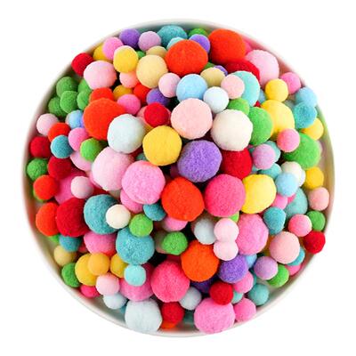 【200个仅4.8元】彩色小毛球