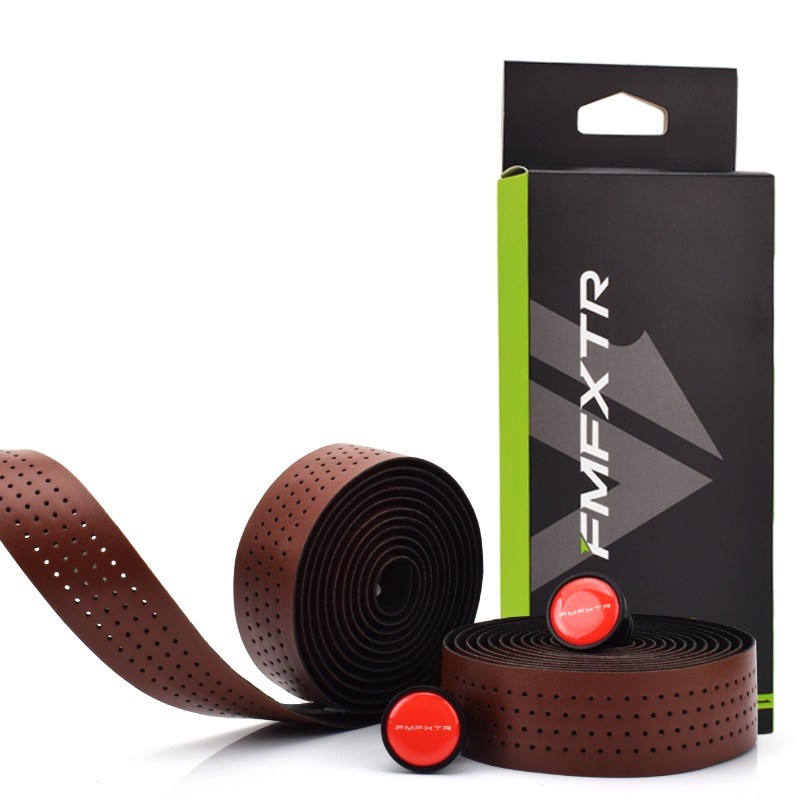 自行车车把绑带公路车PU皮革打孔透气把带赛车弯把减震缠带改装备