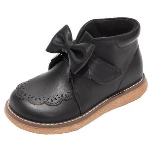 舞玛女童鞋儿童短靴子2025新款秋冬真皮二棉宝宝中大童马丁靴加绒