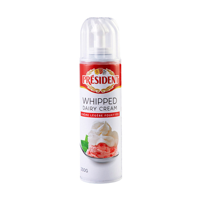 总统喷射奶油即食动物奶油免打发