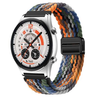 适用于荣耀手表GS4/gs3表带编织磁吸扣荣耀5/4pro运动GSPro透气耐磨弹力腕带Magic2时尚个性gs3i替换带男配件