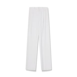 LILY夏新款女装通勤黑色高腰显瘦直筒垂感西装裤轻薄阔腿休闲长裤