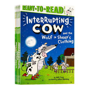 阅读启蒙2级 爱打岔的奶牛5册 英文原版 Ready-to-Read Level 2 Interrupting Cow 儿童趣味故事绘本 性格培养亲子共读童书 全彩